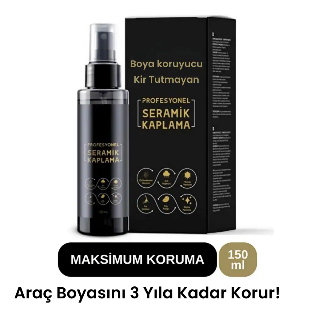 Seramik Kaplama Spreyi - Profesyonel - Tüm Dış & iç Yüzeylere Uygun