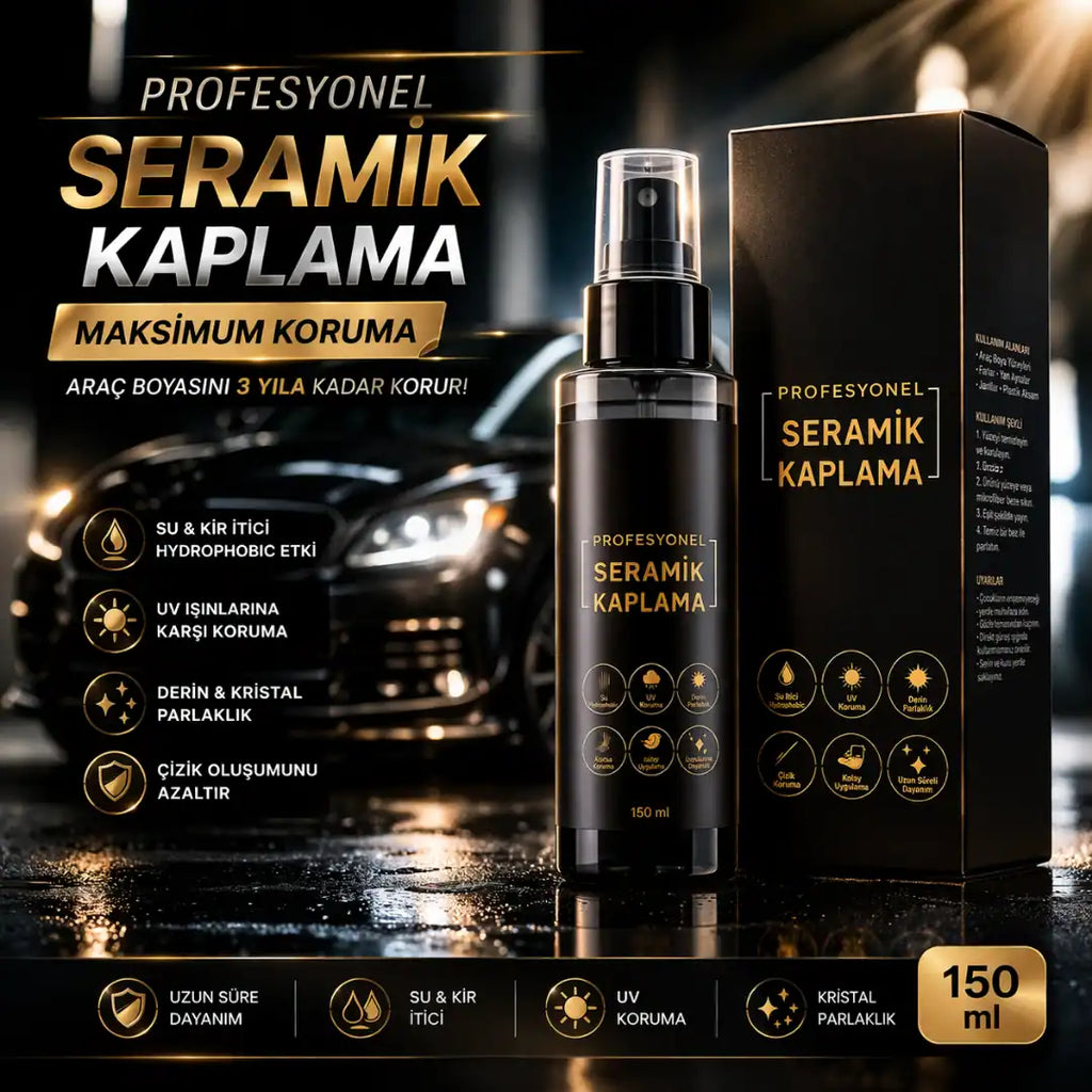 Seramik Kaplama Spreyi - Profesyonel - Tüm Dış & iç Yüzeylere Uygun