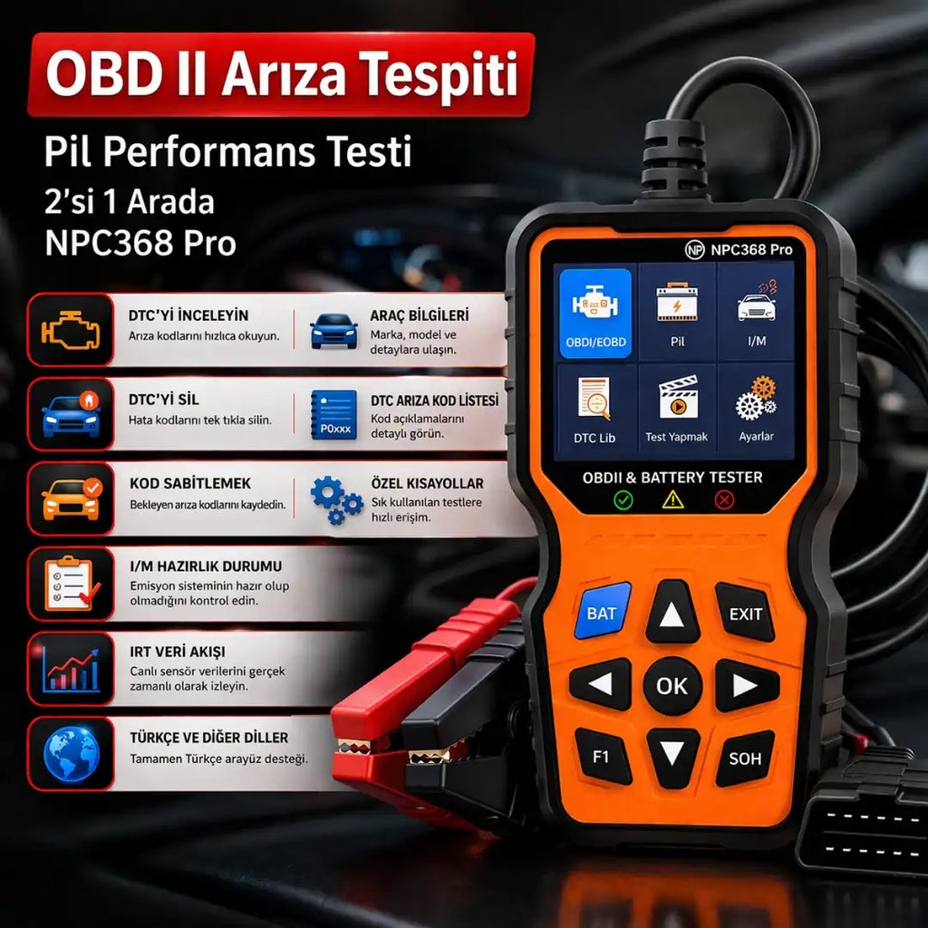 Araç Arıza Tespit Bulma ve Silme Cihazı