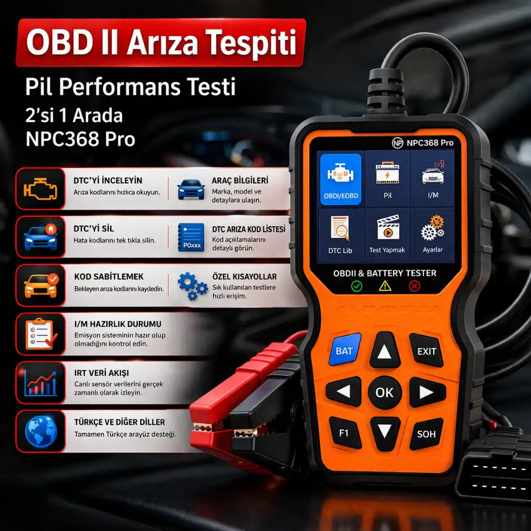 Araç Arıza Tespit Bulma ve Silme Cihazı