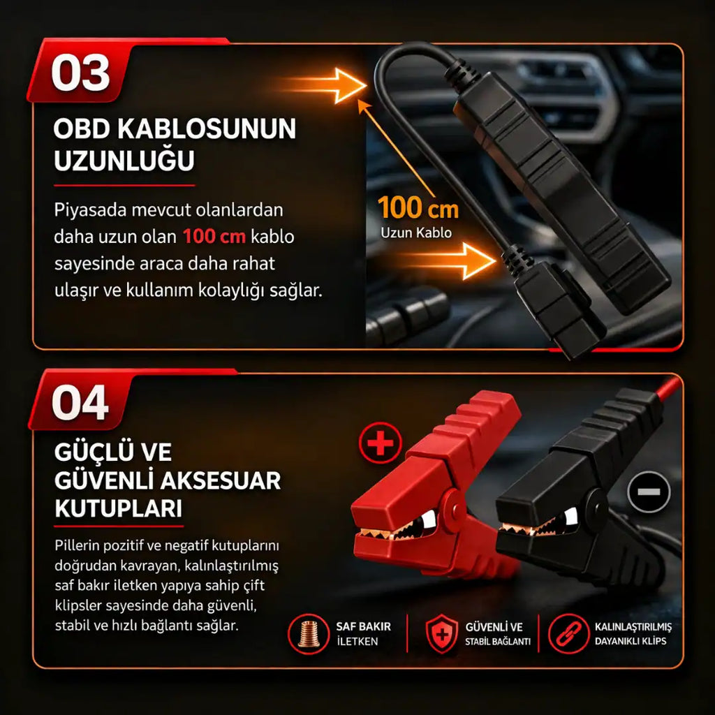 Araç Arıza Tespit Bulma ve Silme Cihazı