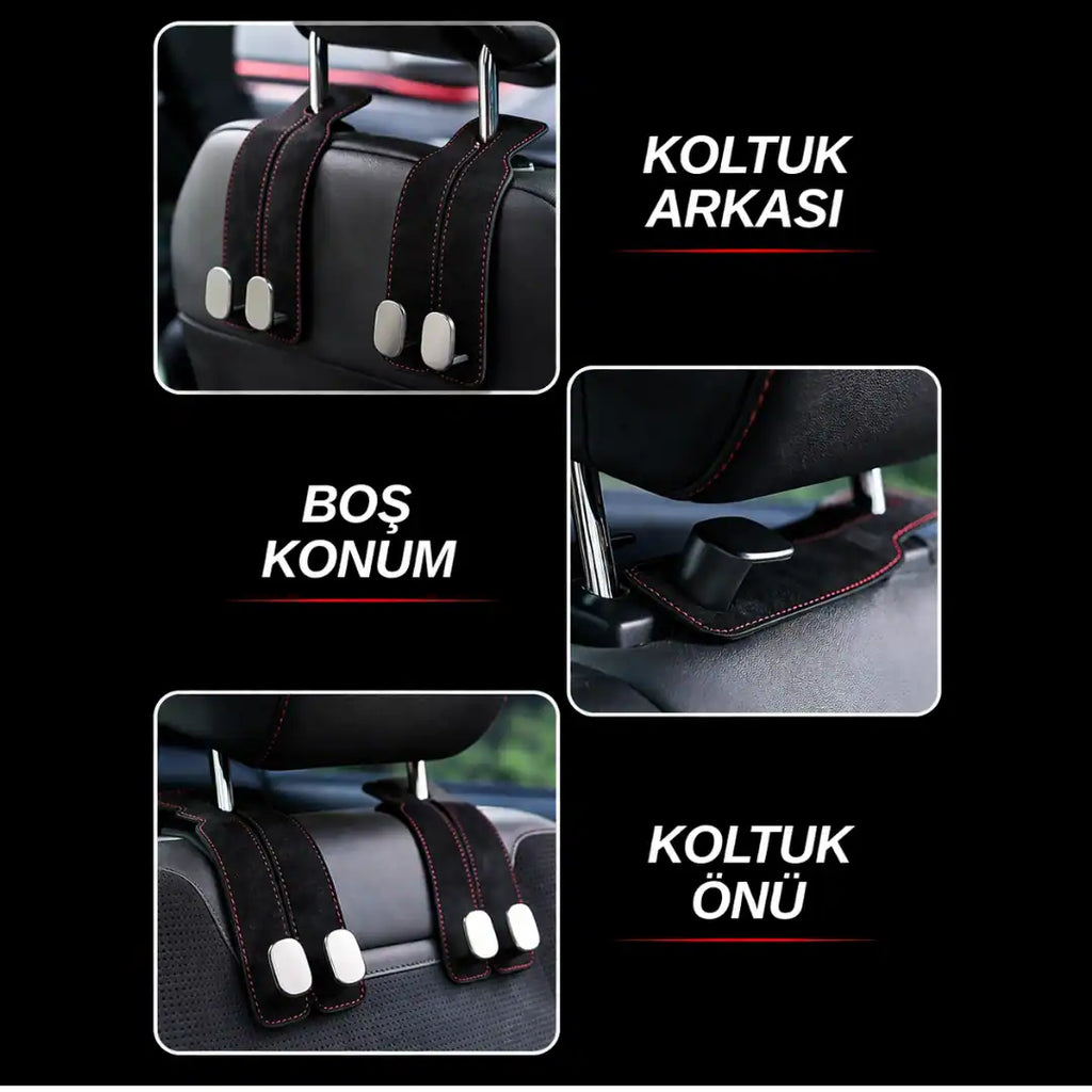 Araç için Süet Askılık 2 Adet