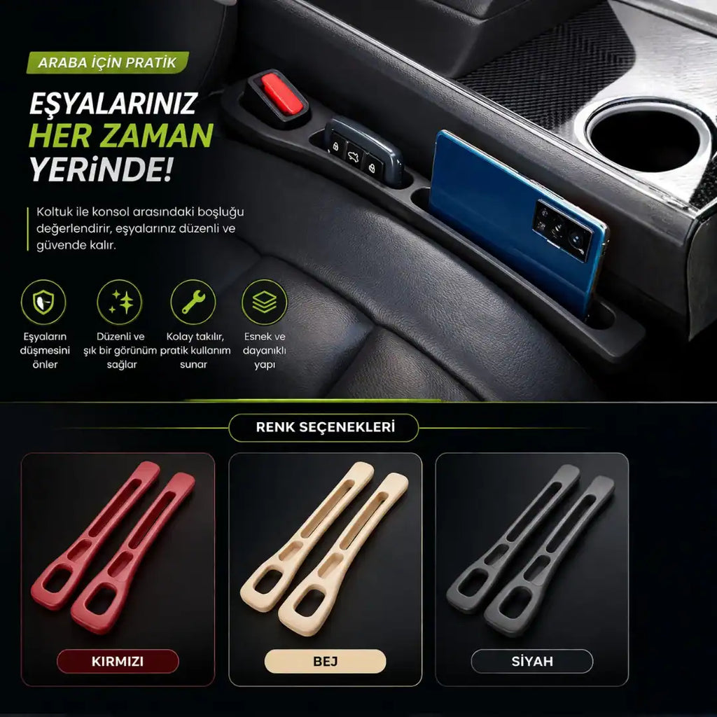 Araç Koltuk Arası Eşya Düşme Engelleyeci