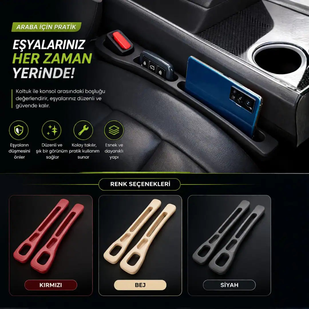 Araç Koltuk Arası Eşya Düşme Engelleyeci